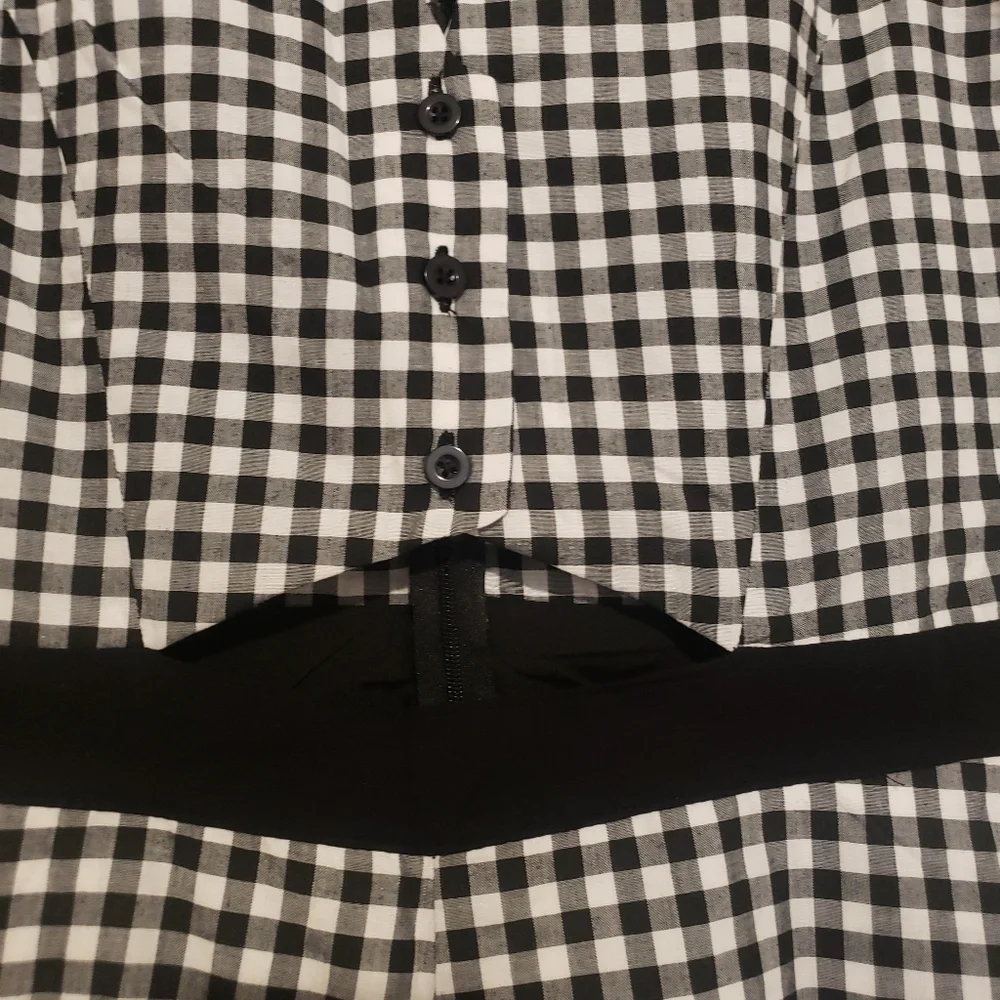NEW BCBG PLAID JUMPSUIT...SIZE:10 - Picture 10 of 15